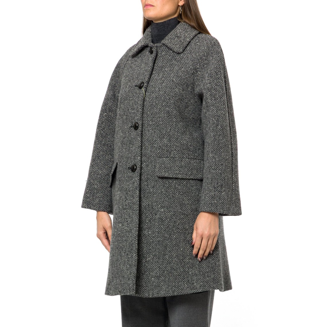 Cappotto in tweed di mista lana Wkdlatino Weekend Max Mara