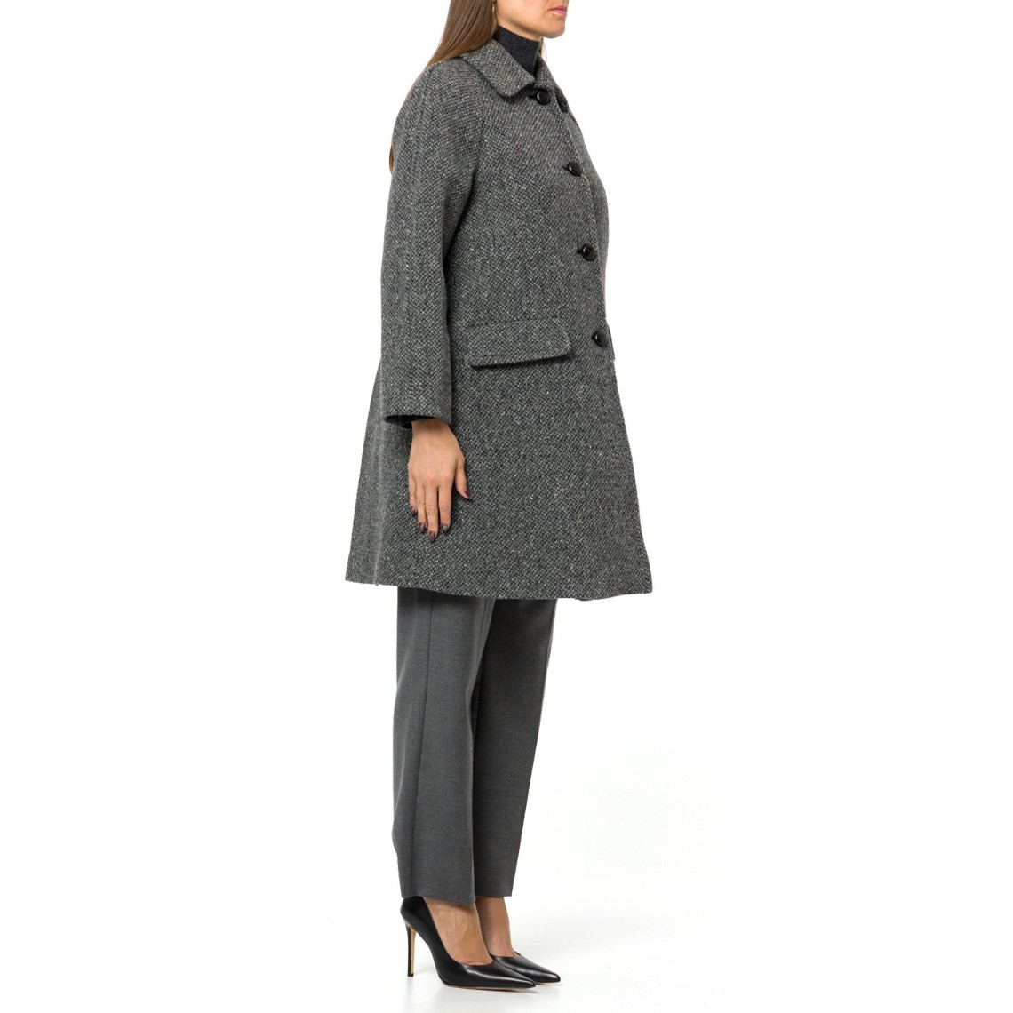 Cappotto in tweed di mista lana Wkdlatino Weekend Max Mara