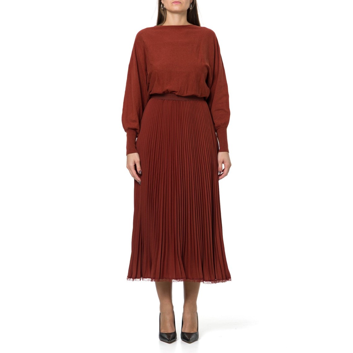 Abito plissè Twinset