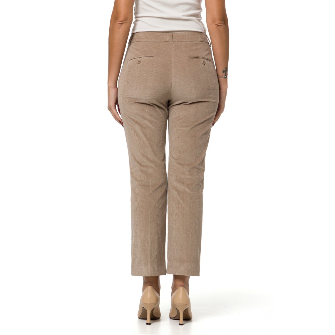 Pantalone crop in velluto di cotone Wkdmarruca Weekend Max Mara