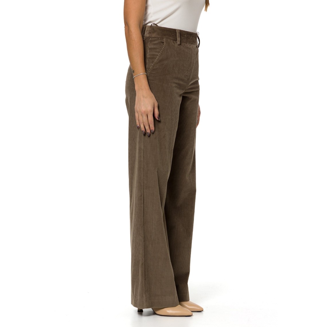 Pantalone in velluto di cotone Wkdtania Weekend Max Mara