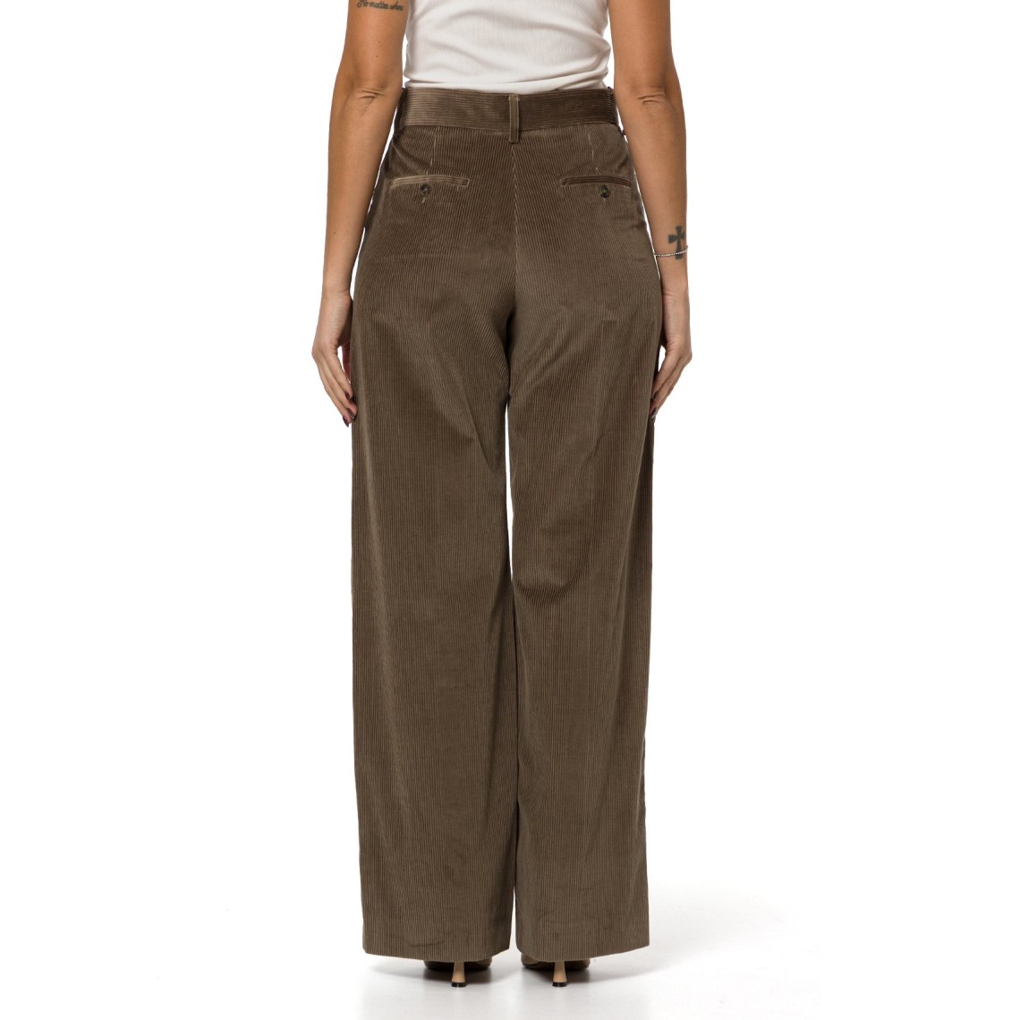 Pantalone in velluto di cotone Wkdtania Weekend Max Mara