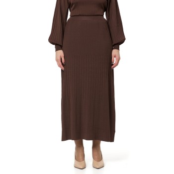Gonna lunga in maglia plissettata Twinset