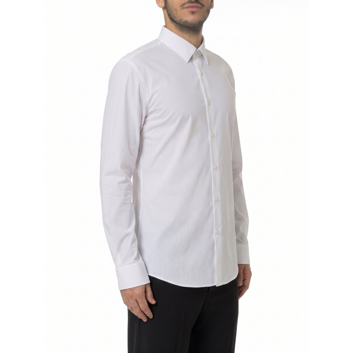 Camicia slim fit in jersey elasticizzato Boss