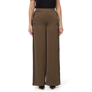 Pantaloni palazzo in envers satin Twinset