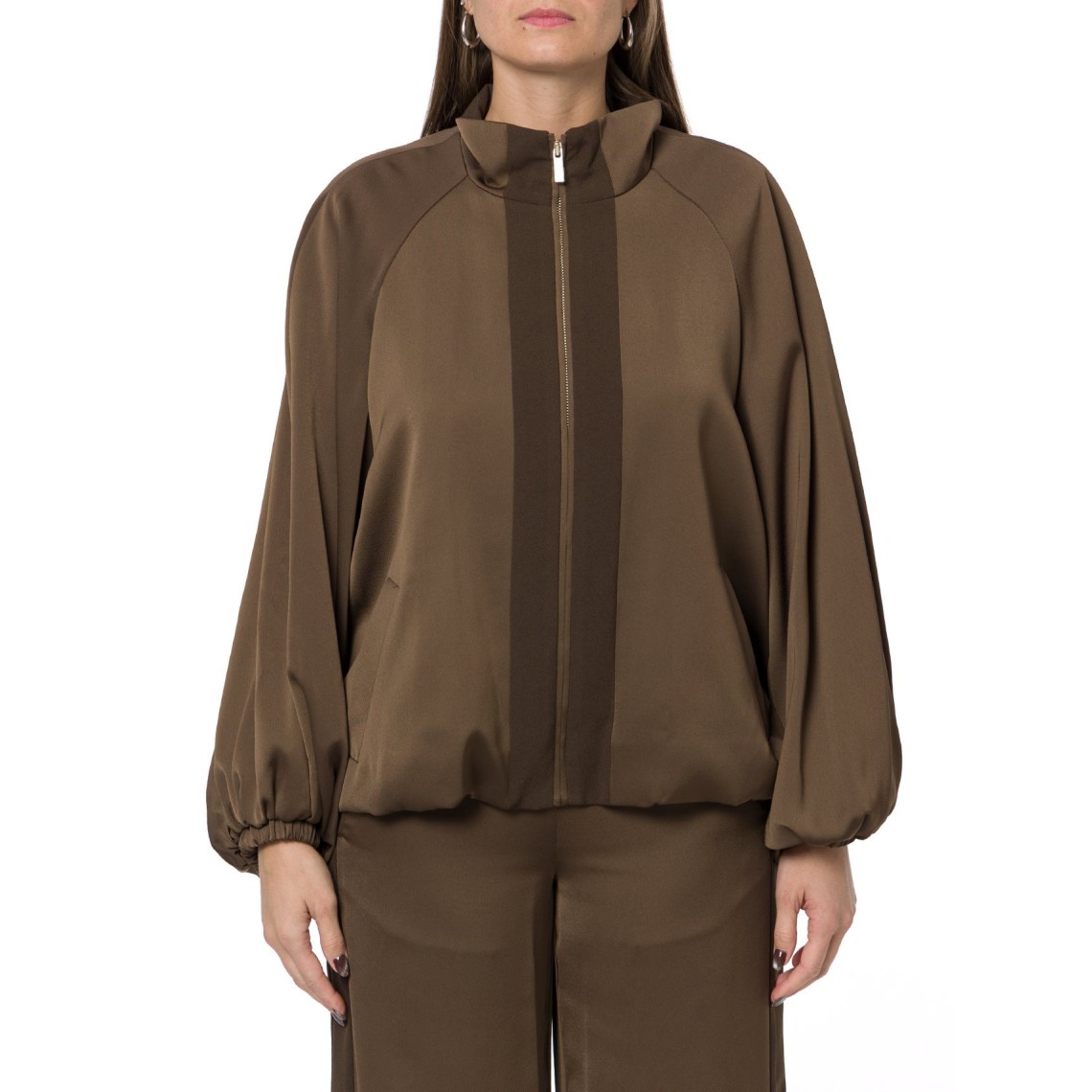 Giacca balloon in envers satin Twinset