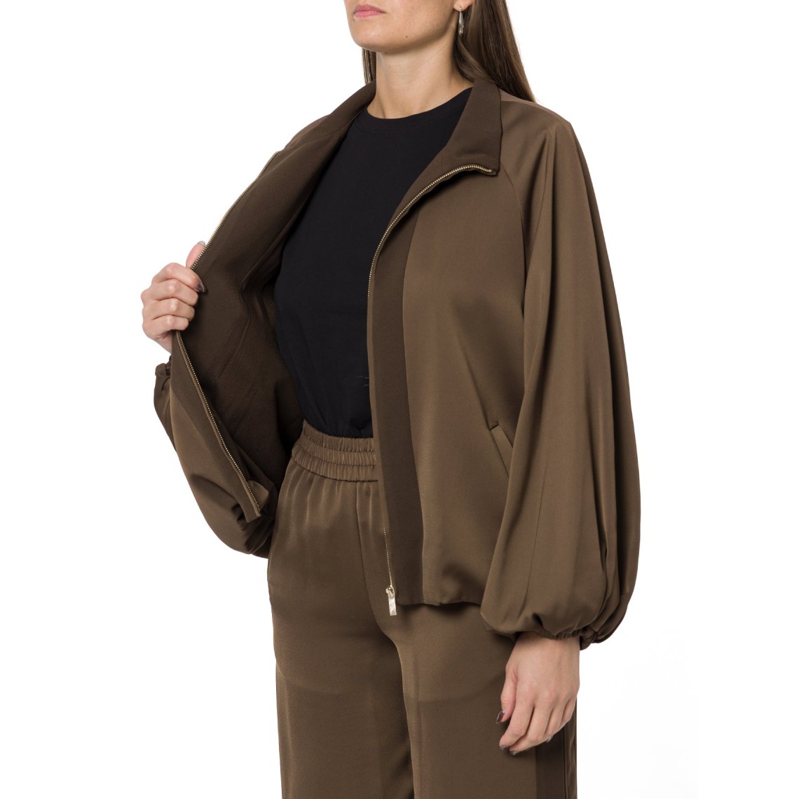 Giacca balloon in envers satin Twinset
