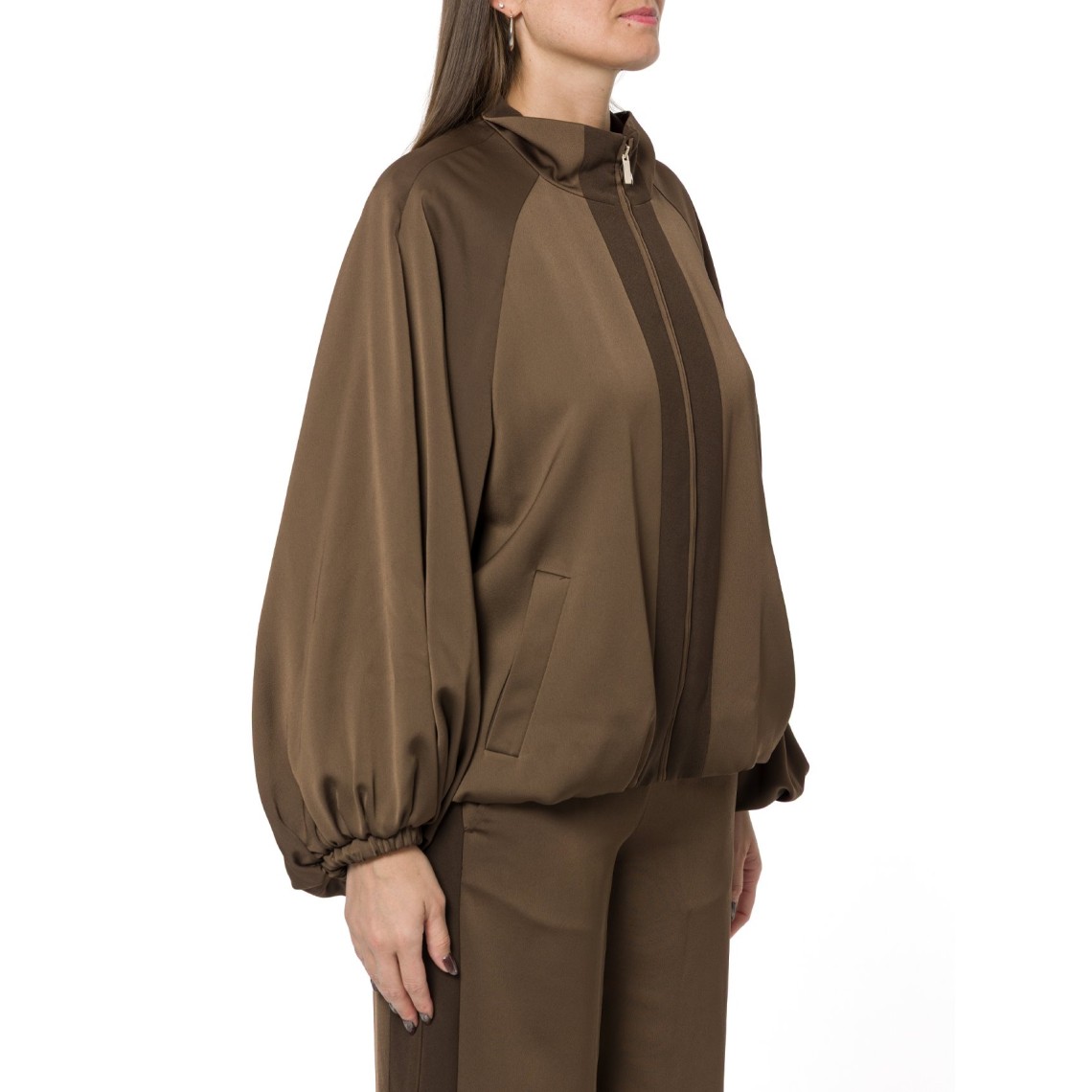 Giacca balloon in envers satin Twinset