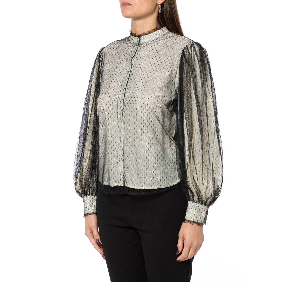 Camicia in crêpe de chine Twinset