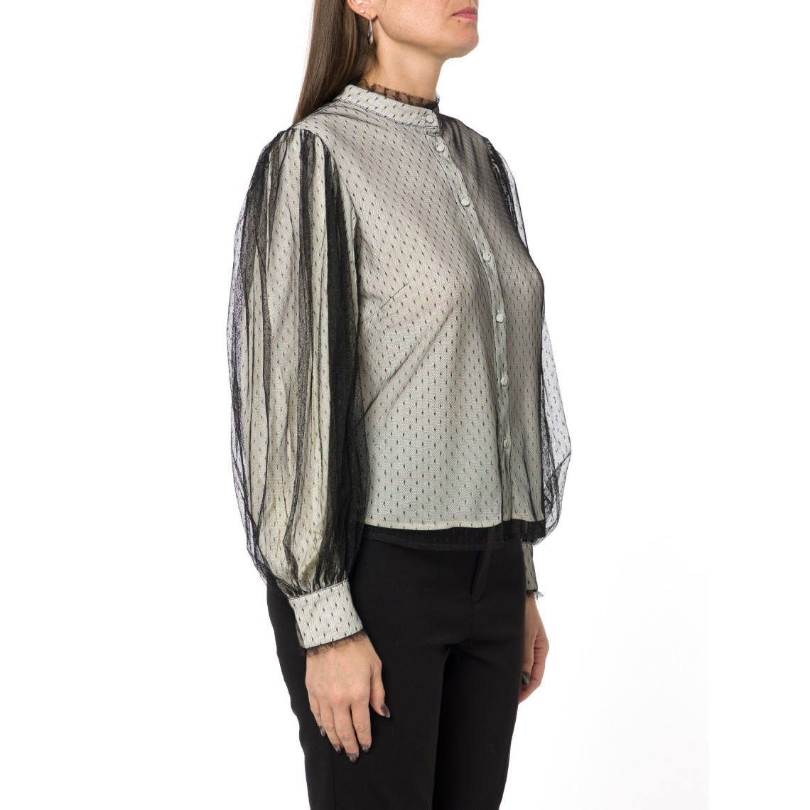 Camicia in crêpe de chine Twinset