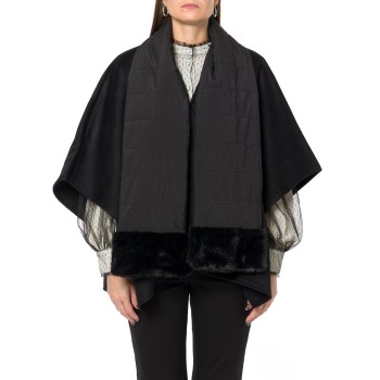 Poncho con sciarpa Twinset