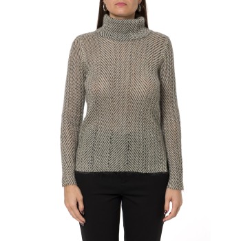 Dolcevita in filato di misto lurex Twinset