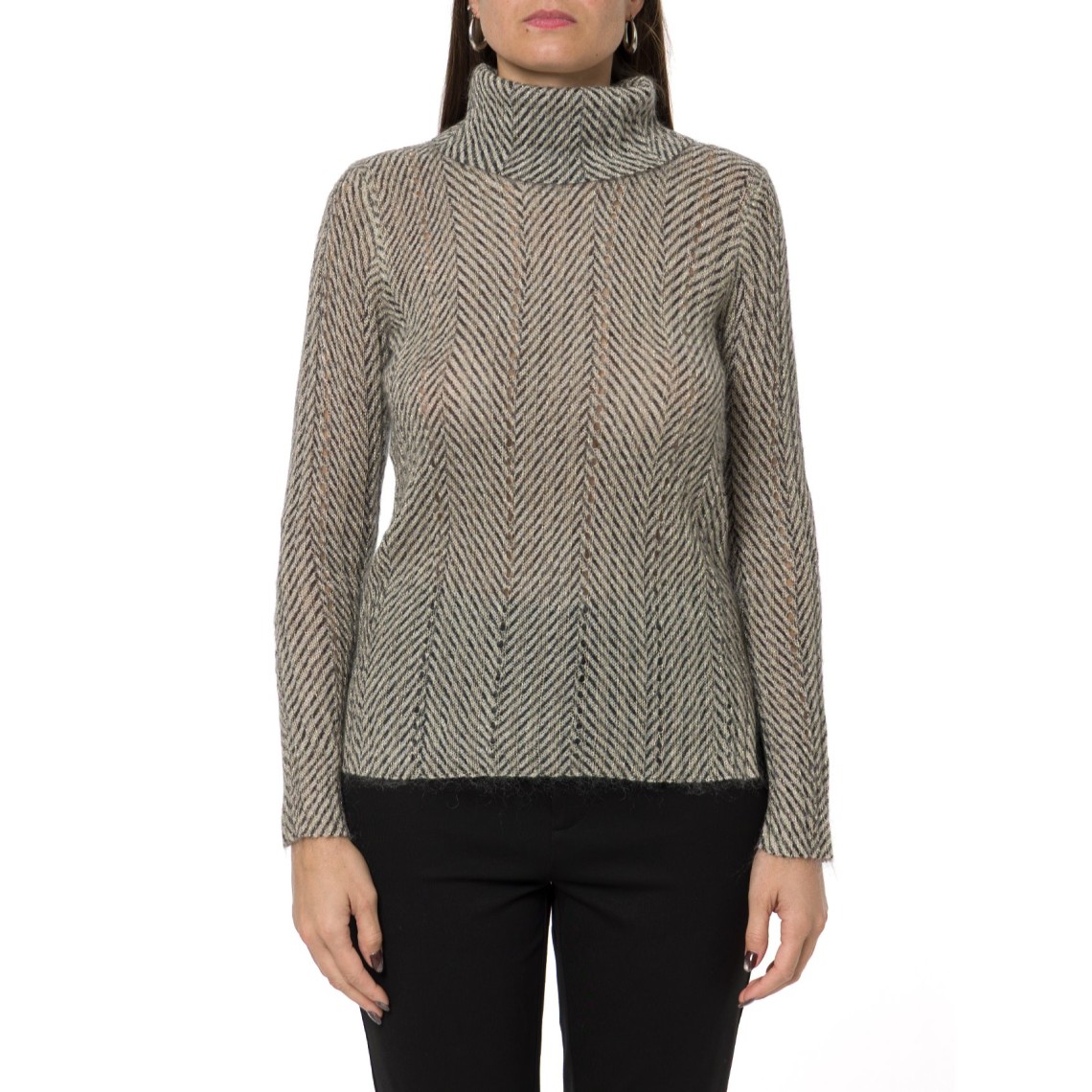 Dolcevita in filato di misto lurex Twinset