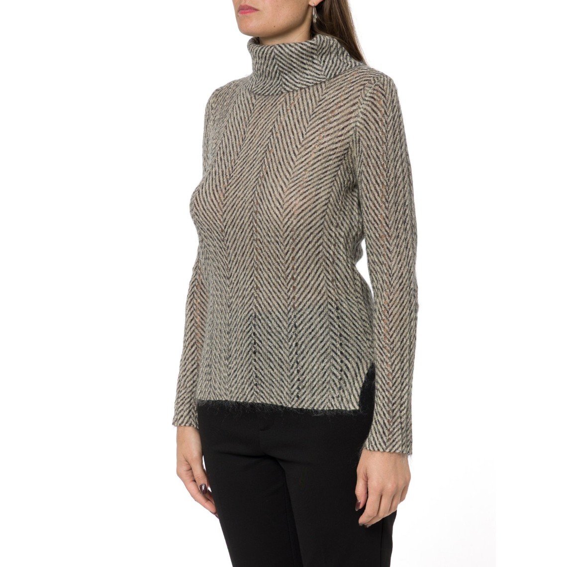 Dolcevita in filato di misto lurex Twinset