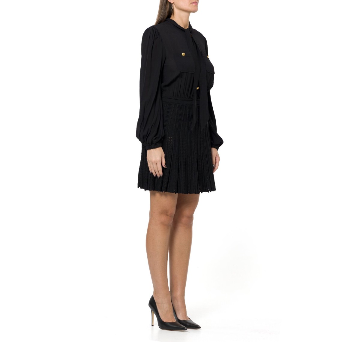 Abito corto con gonna in maglia Twinset