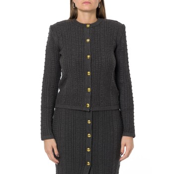 Cardigan Twinset in misto lana