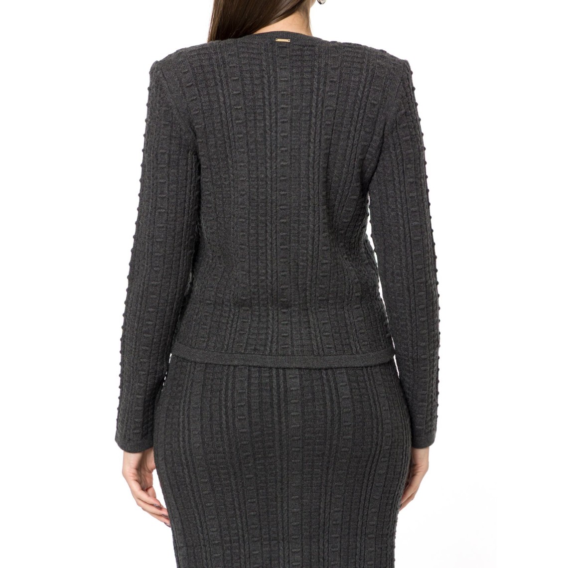 Cardigan Twinset in misto lana