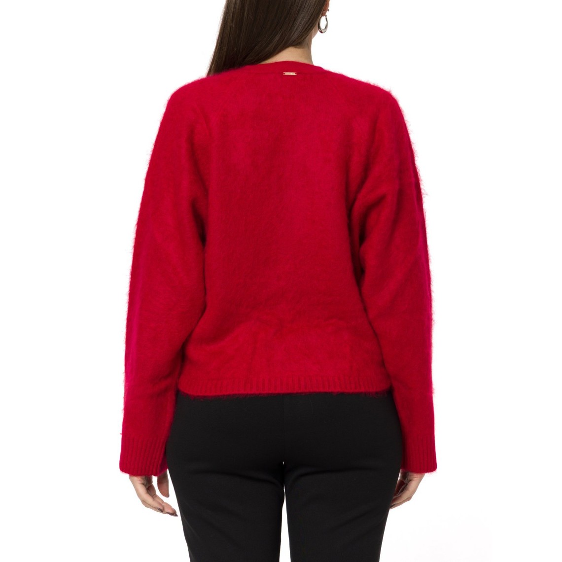 Maglia in lana spazzolata con nodo Twinset
