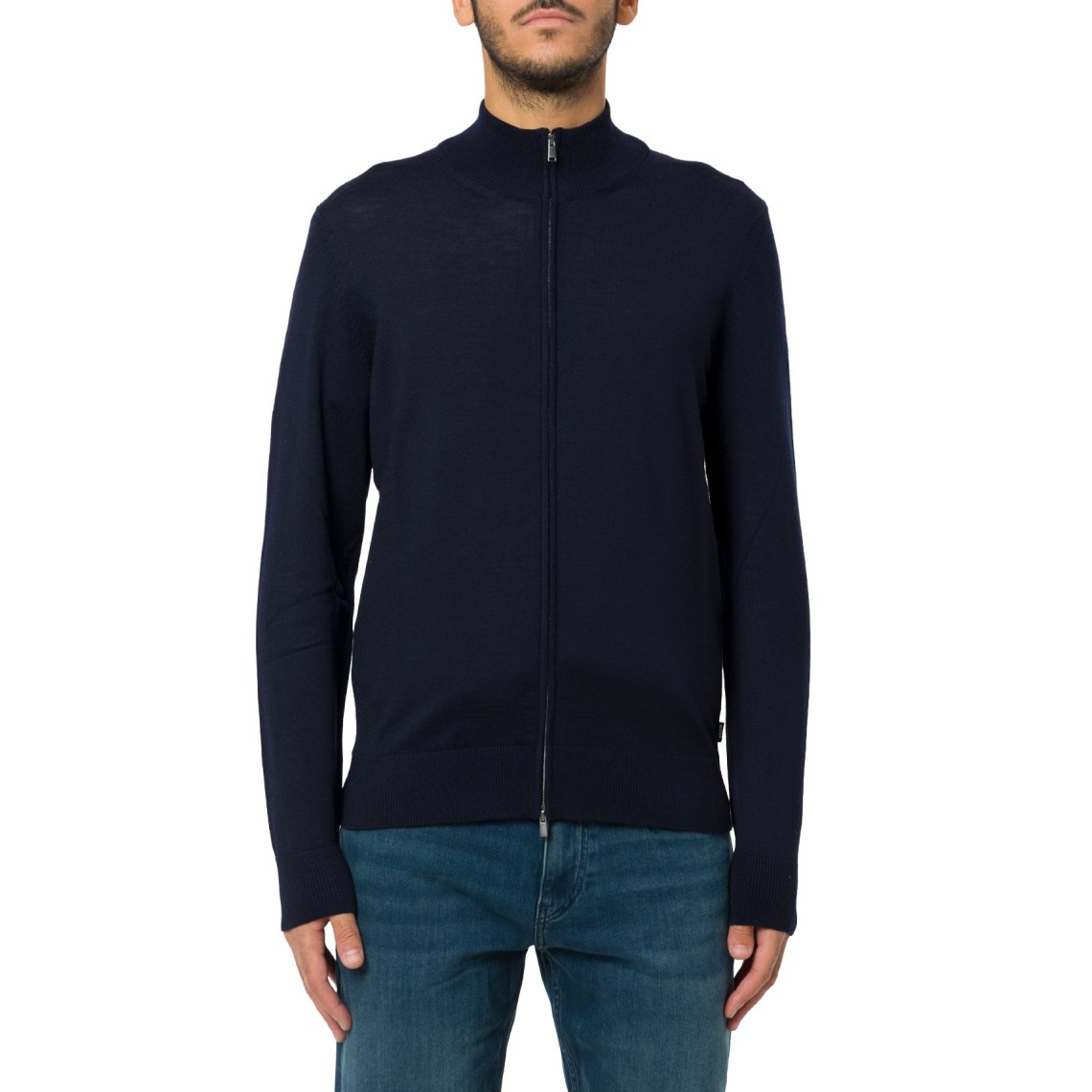 Cardigan con zip Boss