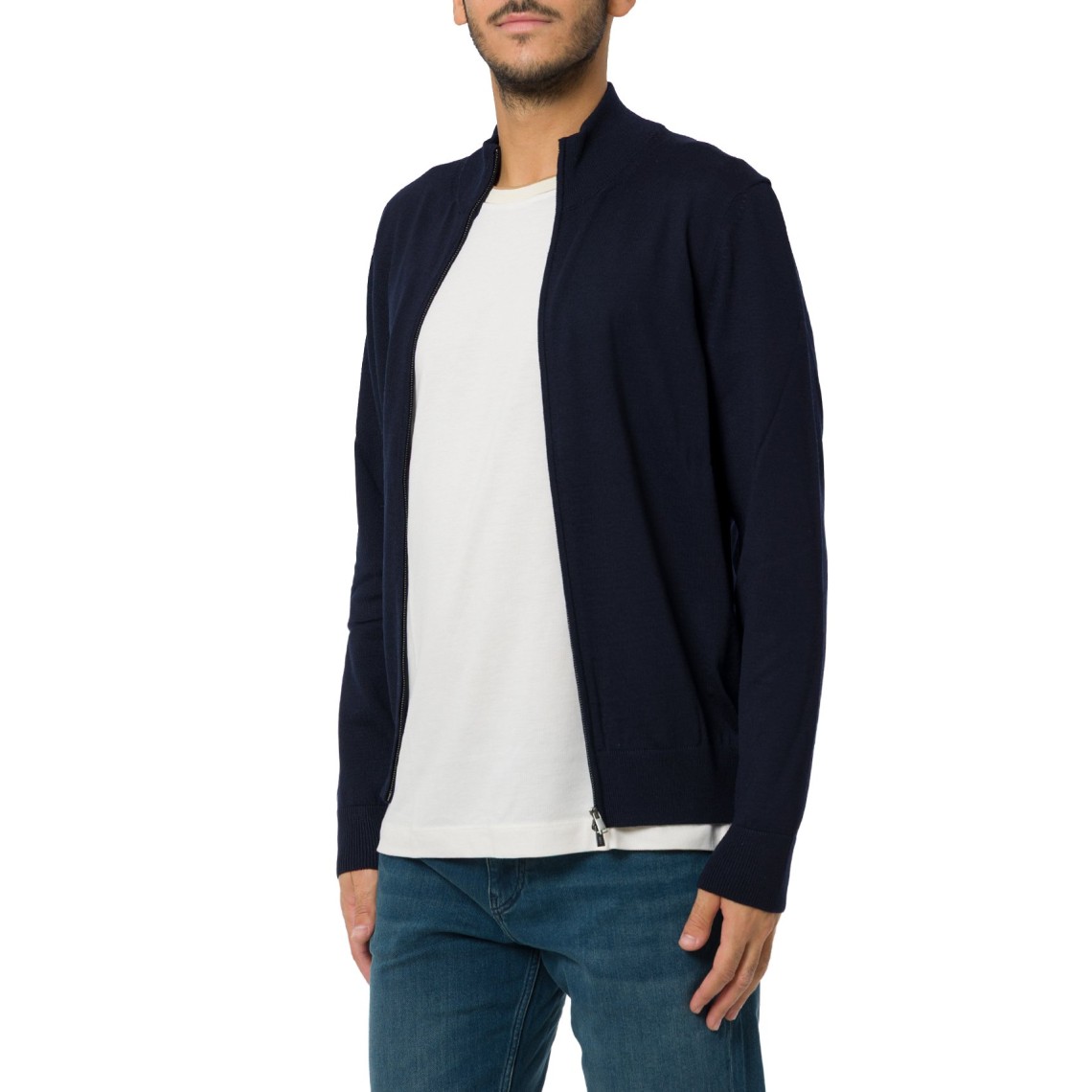 Cardigan con zip Boss