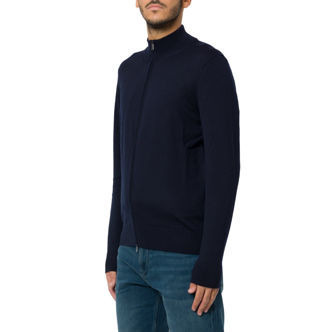 Cardigan con zip Boss