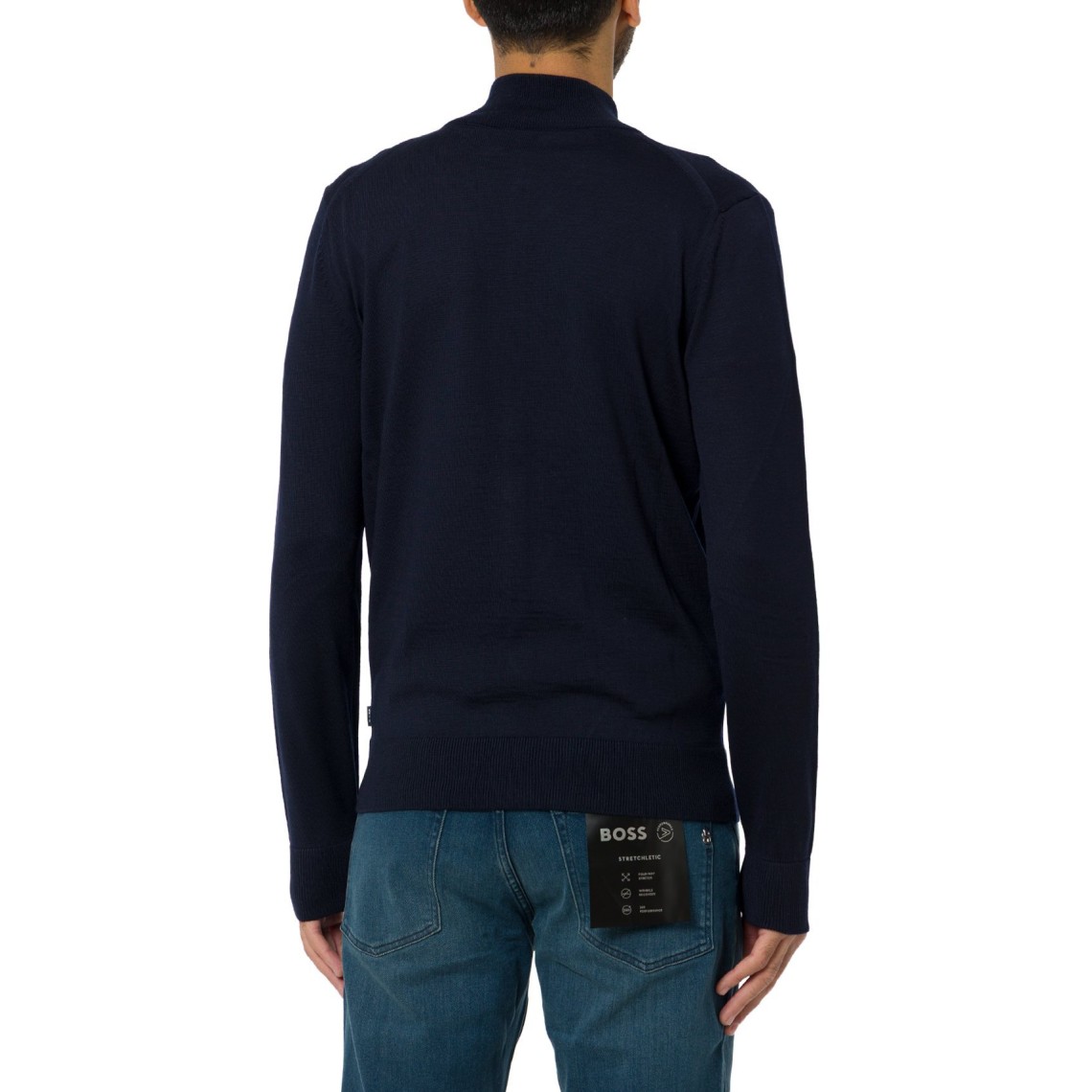 Cardigan con zip Boss