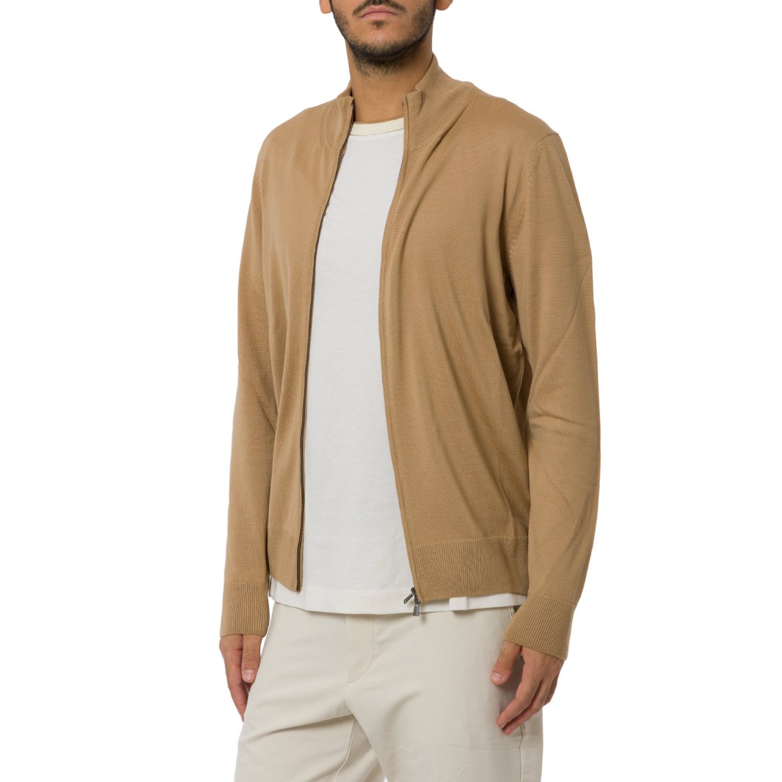 Cardigan con zip Boss
