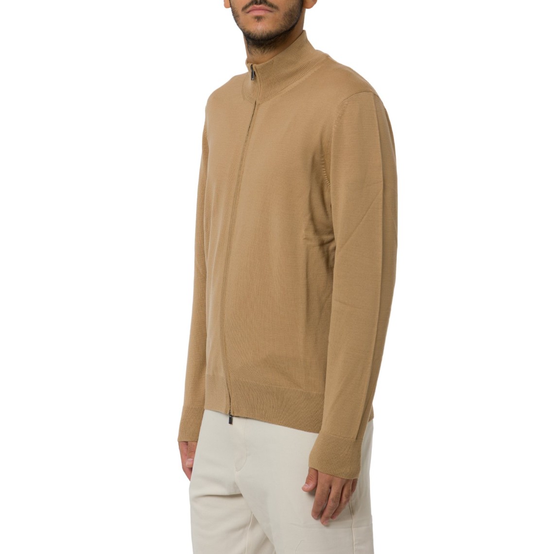 Cardigan con zip Boss