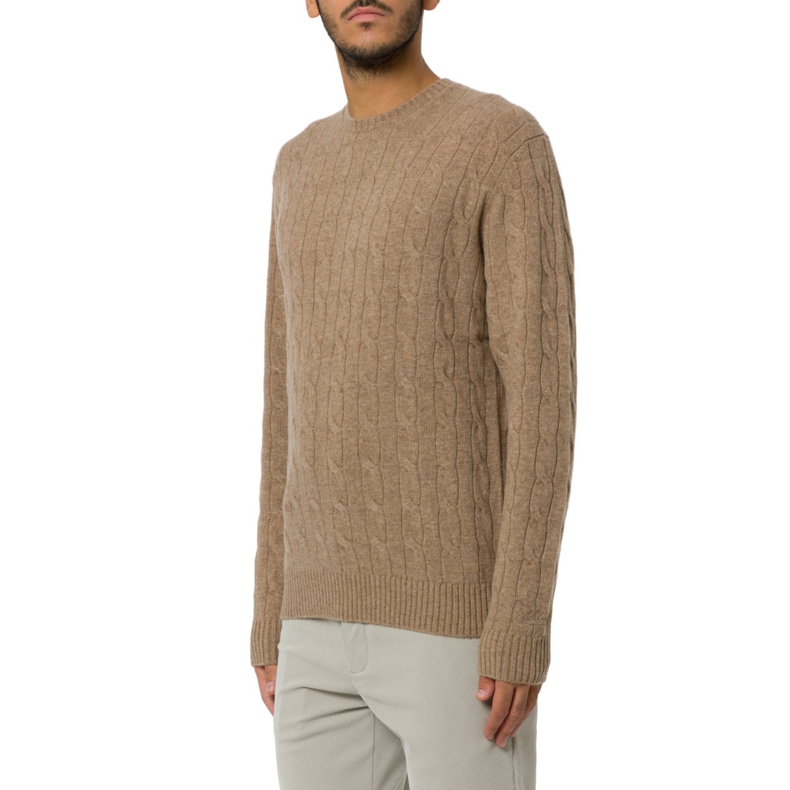 Maglia a trecce Regent Braid Wool Mc2 Saint Barth