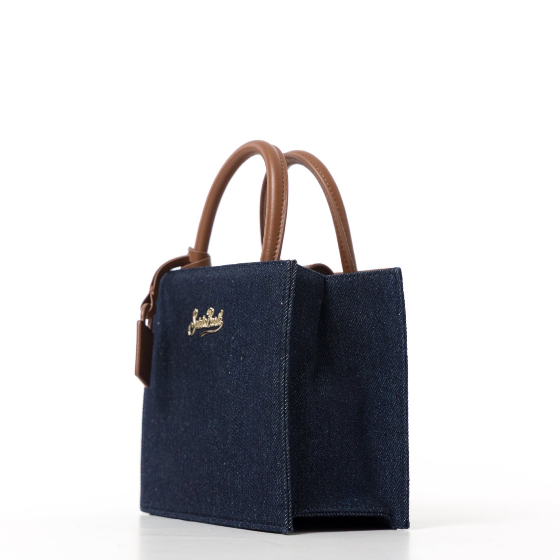 Borsa Shop Bag Mini in denim Mc2 Saint Barth