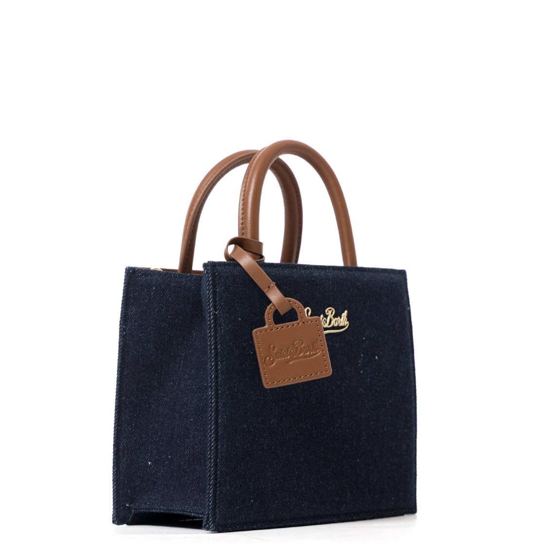 Borsa Shop Bag Mini in denim Mc2 Saint Barth