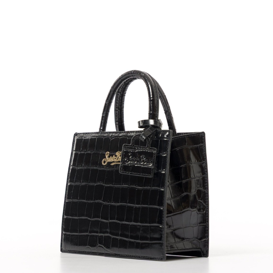 Borsa Shop Bag Mini in pelle stampa cocco Mc2 Saint Barth