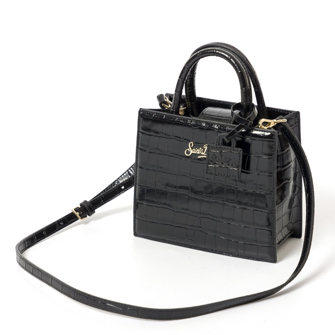 Borsa Shop Bag Mini in pelle stampa cocco Mc2 Saint Barth