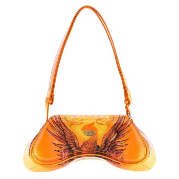 Borsa a spalla Play Diesel con stampa grafica e logo...