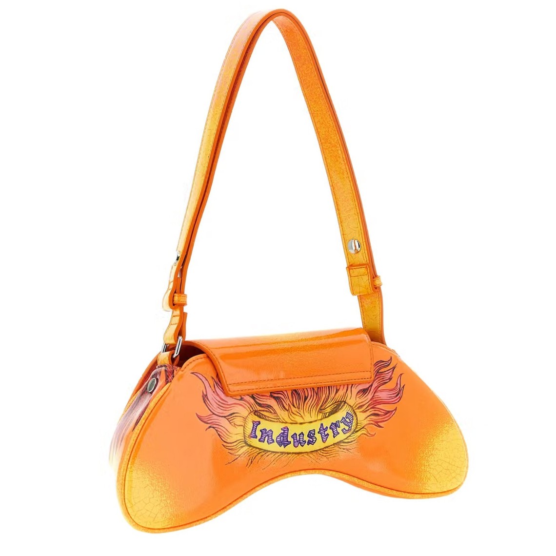 Borsa a spalla Play Diesel con stampa grafica e logo metallico Oval D
