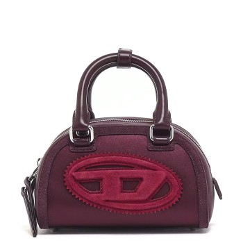 Mini borsa 1DR Dome Diesel in raso con monogramma e logo...