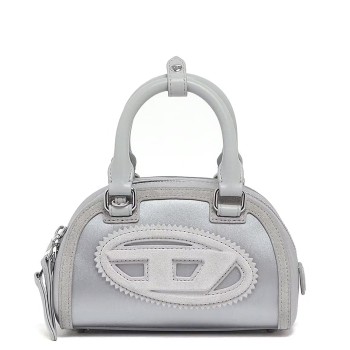 Mini borsa 1DR Dome Diesel in raso con monogramma e logo...