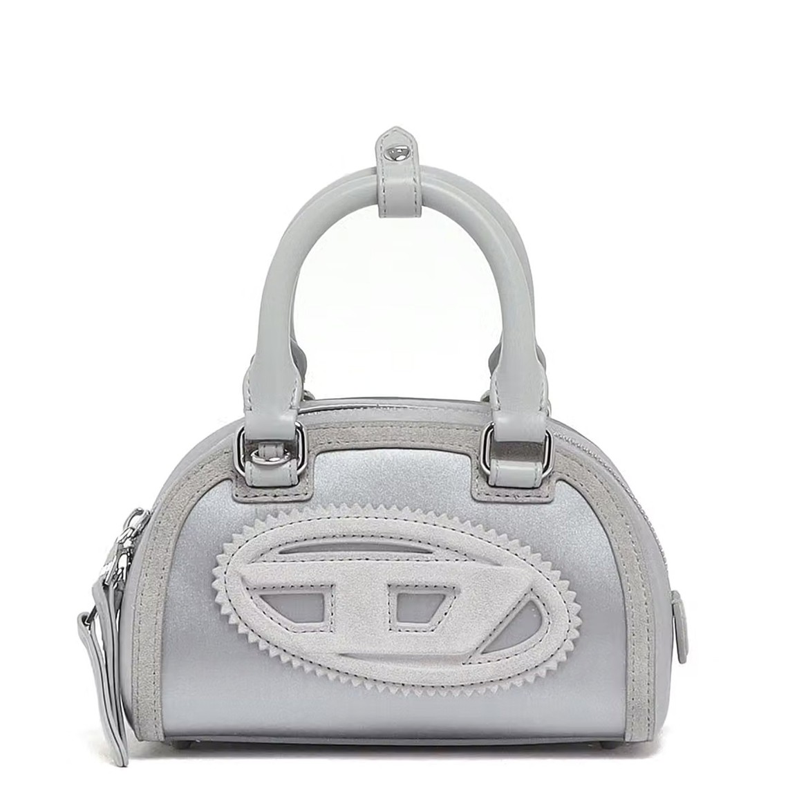 Mini borsa 1DR Dome Diesel in raso con monogramma e logo Oval D