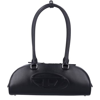 Borsa a spalla 1DR Dome Diesel in pelle liscia con logo...