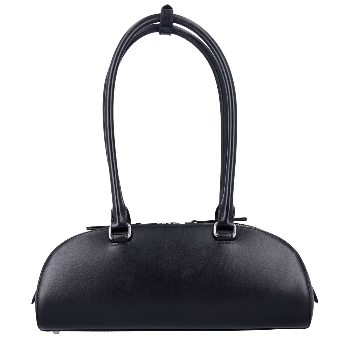 Borsa a spalla 1DR Dome Diesel in pelle liscia con logo Oval D in rilievo