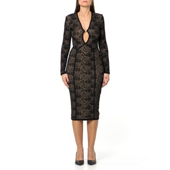 Abito Red Carpet in pizzo e rete Elisabetta Franchi