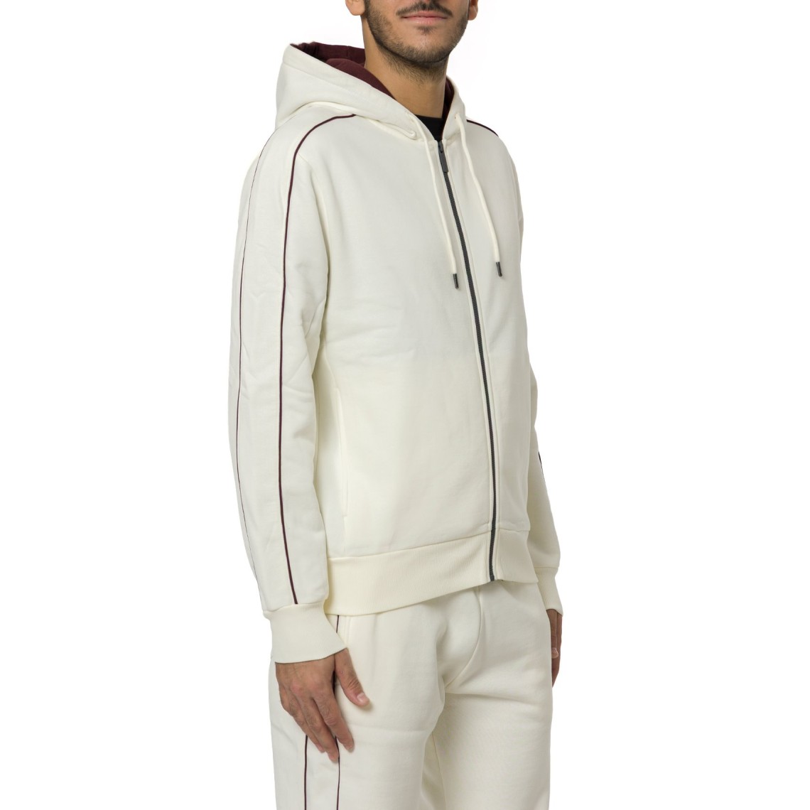 Felpa con zip e cappuccio Colmar