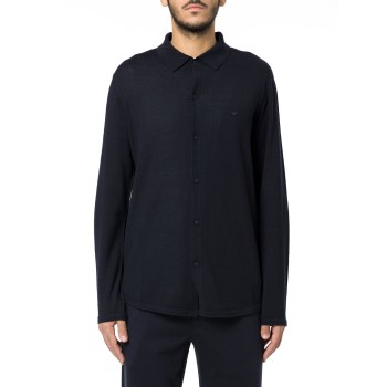 Camicia in maglia di cotone Emporio Armani