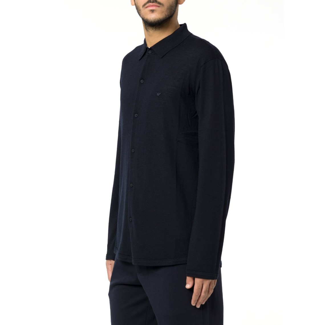 Camicia in maglia di cotone Emporio Armani