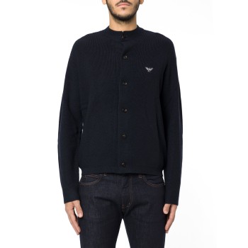 Cardigan in misto lana vergine Emporio Armani