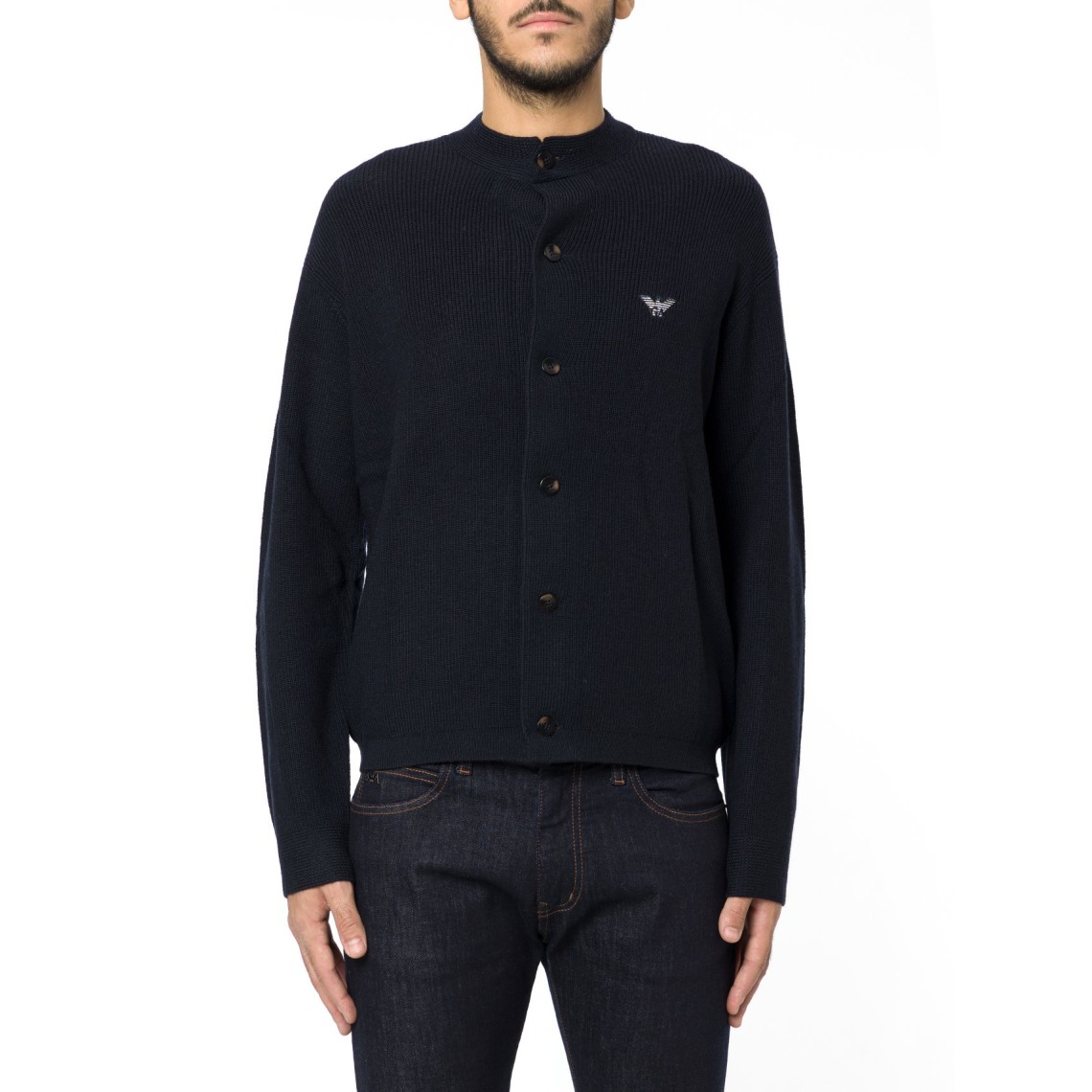 Cardigan in misto lana vergine Emporio Armani