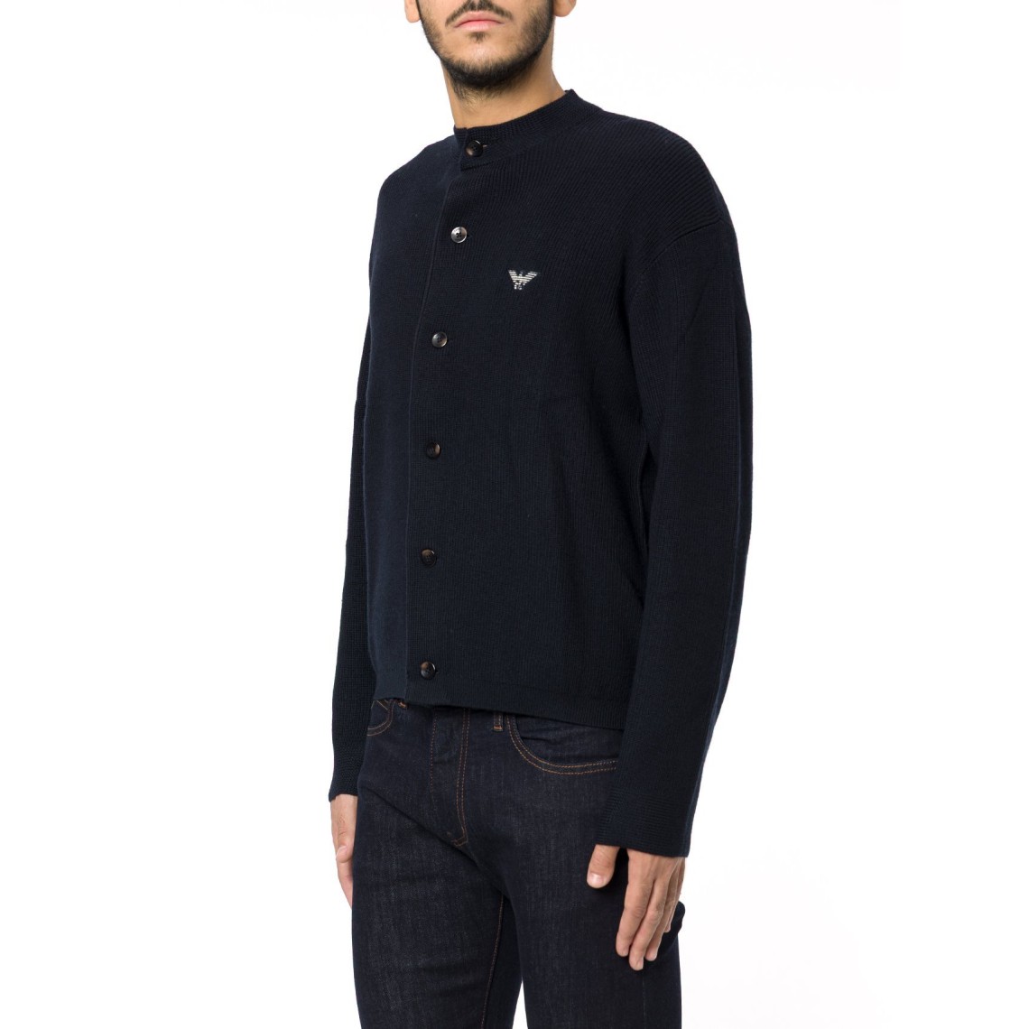 Cardigan in misto lana vergine Emporio Armani
