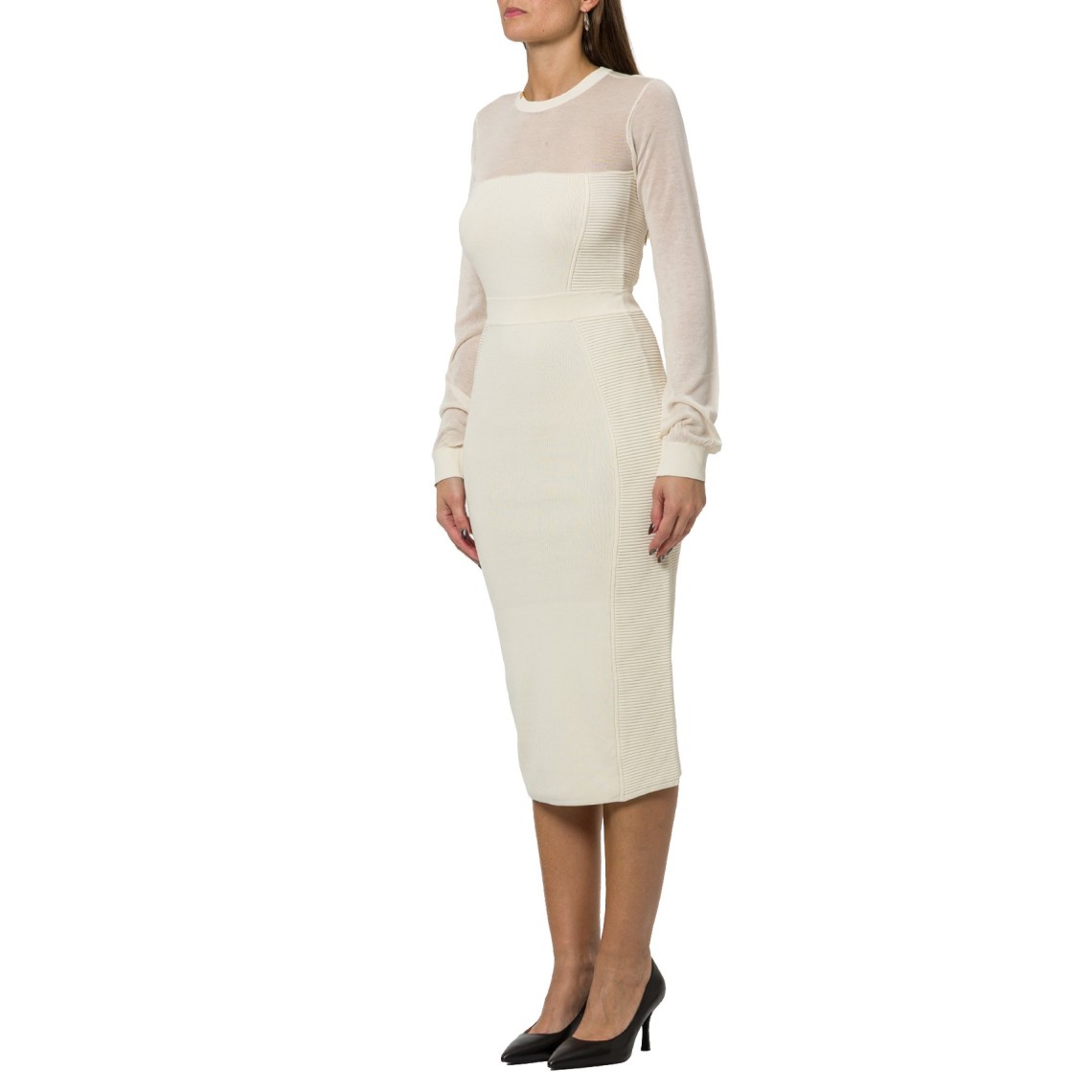 Abito in maglia con effetti 3D Elisabetta Franchi