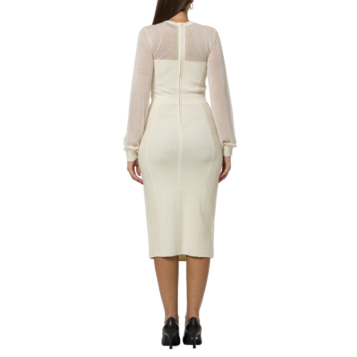Abito in maglia con effetti 3D Elisabetta Franchi