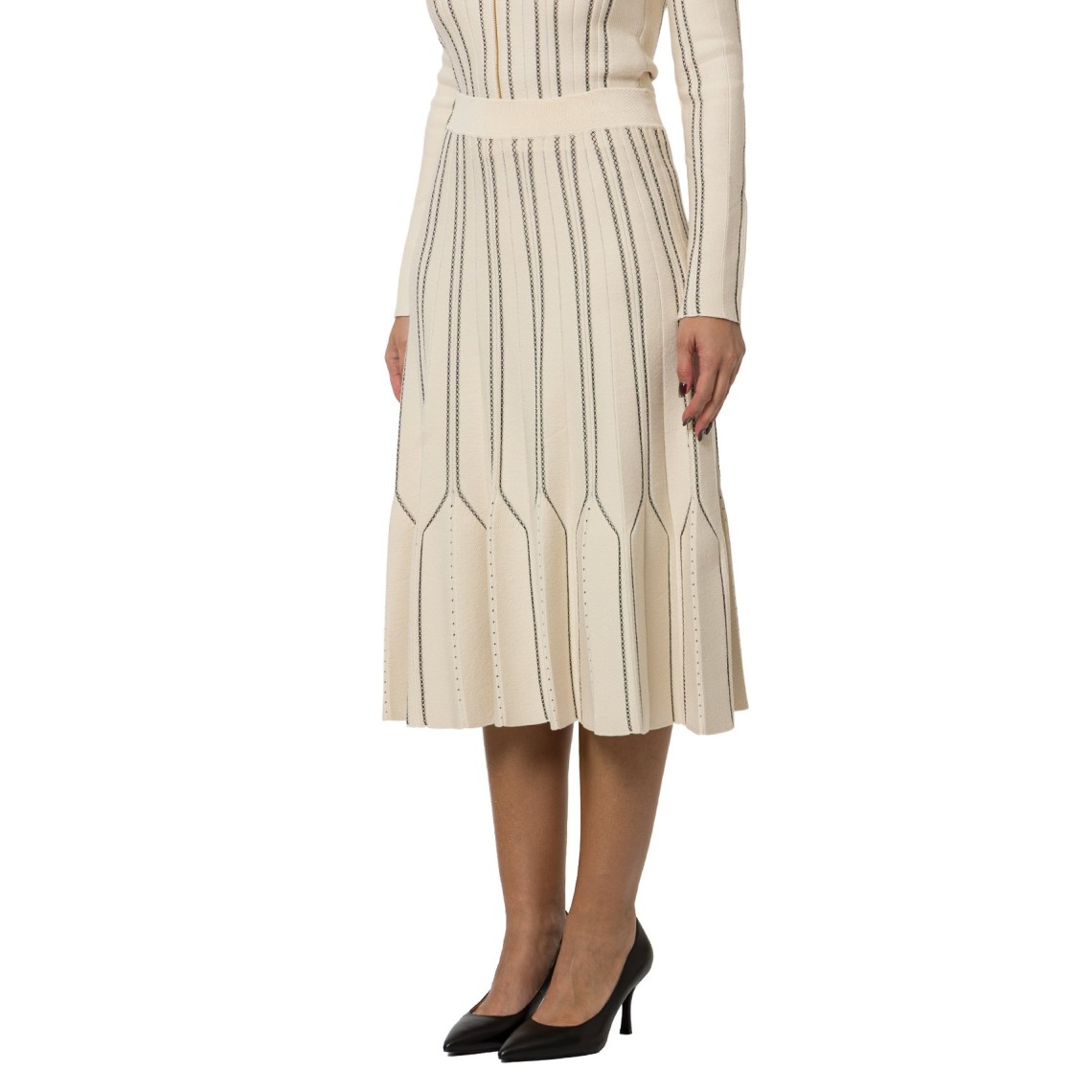 Gonna in maglia origami Elisabetta Franchi